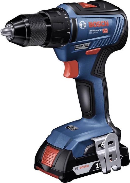 Actual product image Bosch Professional GSR 18V-55 (Rechargeable battery operated)