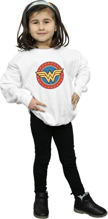 Immagine prodotto Wonder Woman Circle Logo Felpa Ragazze (140, 146)