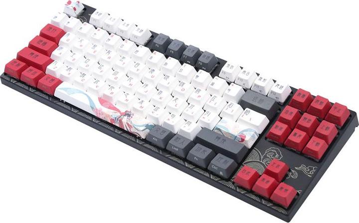 Produktbild Varmilo VEA87 Beijing Opera TKL Gaming Tastatur, MX-Brown, weisse LED - US Layout (US, Kabelgebunden)