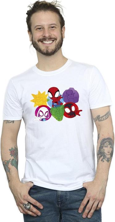 Image du produit - T-shirt SPIDEY AND HIS AMAZING FRIENDS FACES - Homme (S)