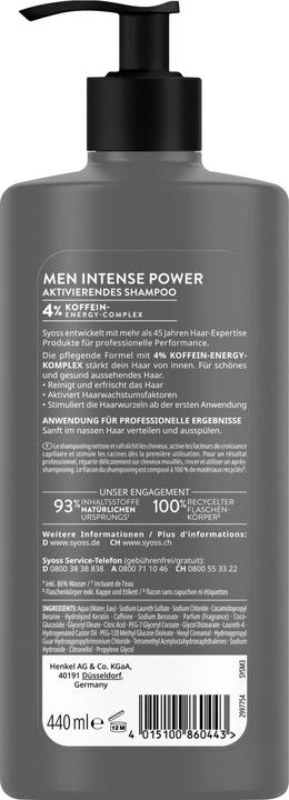Produktbild Syoss Intense Power (440 ml, Flüssiges Shampoo)