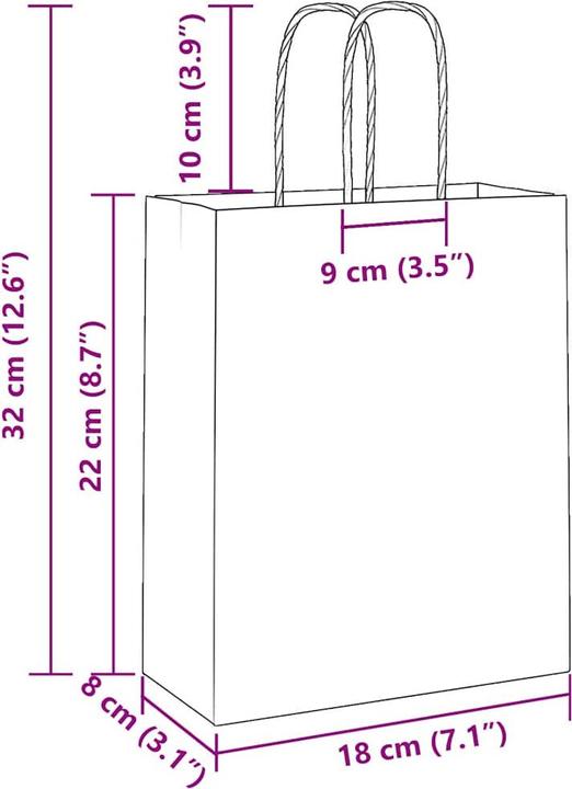 Actual product image VidaXL Marijo (Gift bag, 250 x)