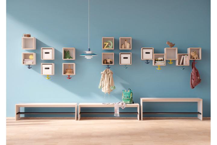 Immagine prodotto Hewi Gancio triplo Serie 477 opaco, elastico 92 grigio antracite Altezza 69 mm Ø 51 mm