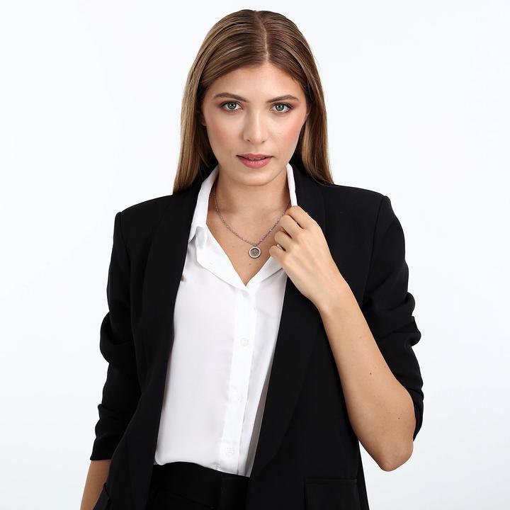 Actual product image La Petite Story Family Tree Necklace (Stainless steel, 40 - 45 cm)
