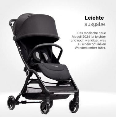 Productafbeelding Hamilton by yoop S2 Black - Lichtgewicht buggy - MagicFold™ Technologie