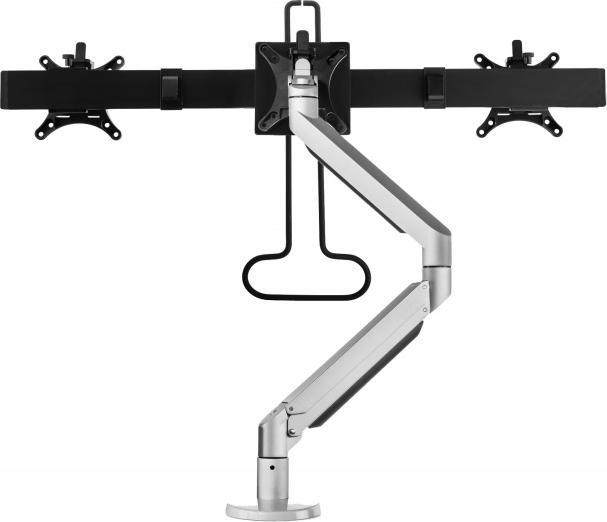 Produktbild Bakker Elkhuizen BNEPODBCS BAKKER Monitorarm 12kg dual silber (Tisch)