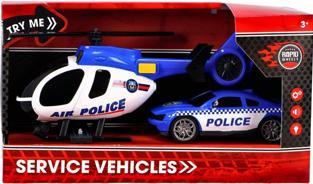 Produktbild Rapid wheels Polizeifahrzeuge Hubschrauber+Auto +L/T