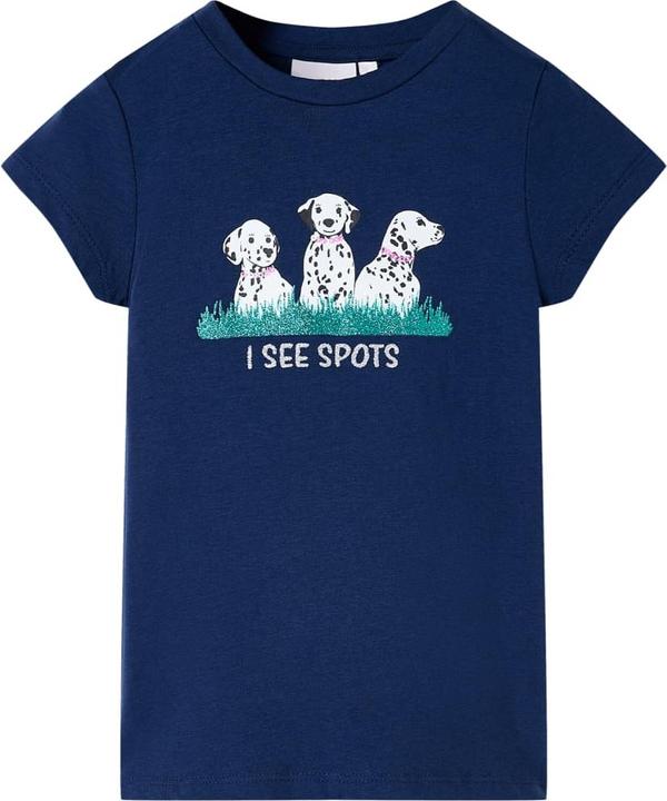 Immagine prodotto VidaXL Maglietta da bambino blu navy 128,Materiale: 95 % cotone. 5 (128)
