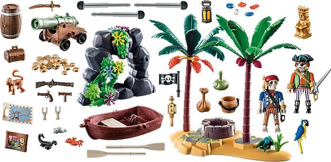 Immagine prodotto Playmobil 70962 Isola del tesoro dei pirati con scheletro (70962, Pirati Playmobil)