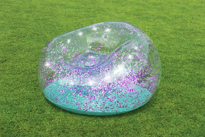 Actual product image Bestway Glitter Dream Inflate-A-Chair Kids Air Chair