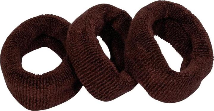 Herba Ecofriendly Haarbinder, brun, Ø 7 cm, 3 pcs