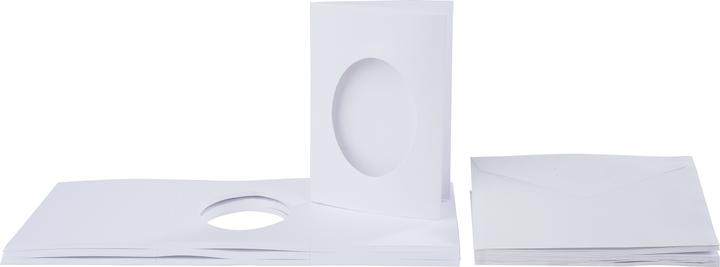 Image du produit VBS Cartes passe-partout "Ovale", 30 pièces, DIN A6, Blanc (30 pcs)