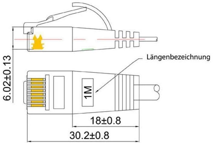 Actual product image Wirewin Network cable (UTP, CAT6, 5 m)
