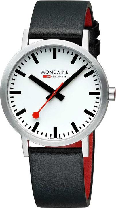 Mondaine Classic - Vegan gebürstet (Analoguhr, Swiss Made, 40 mm)