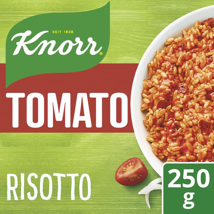 Produktbild Knorr Risotto Tomato, Tradition aus Italien, Tomatenrisotto mit sonnengereiften Tomaten, glutenfrei (250 g)