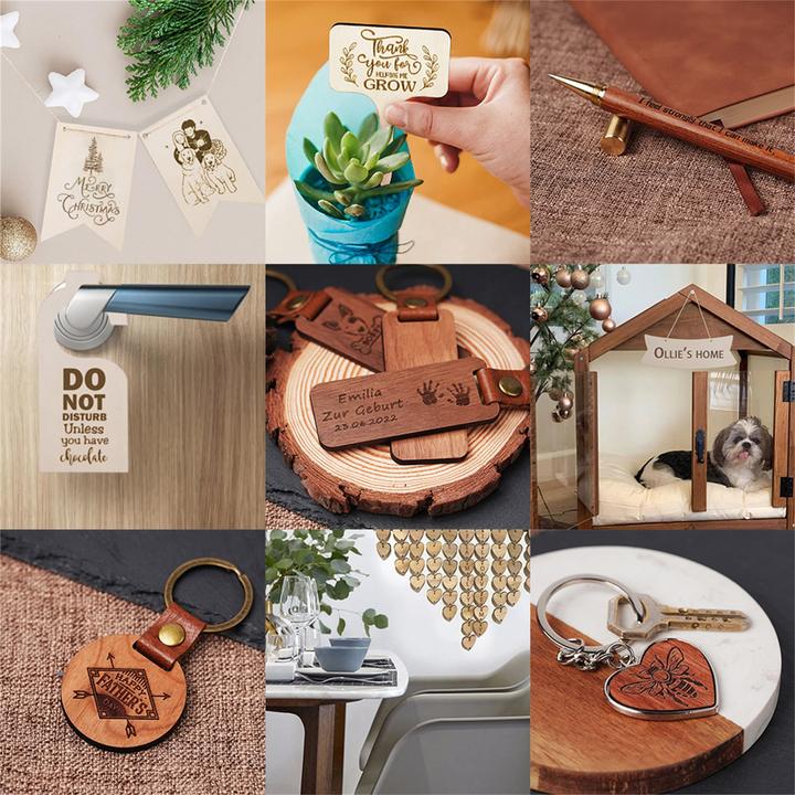 Actual product image LaserPecker LP2 Wooden Materials DIY Kit