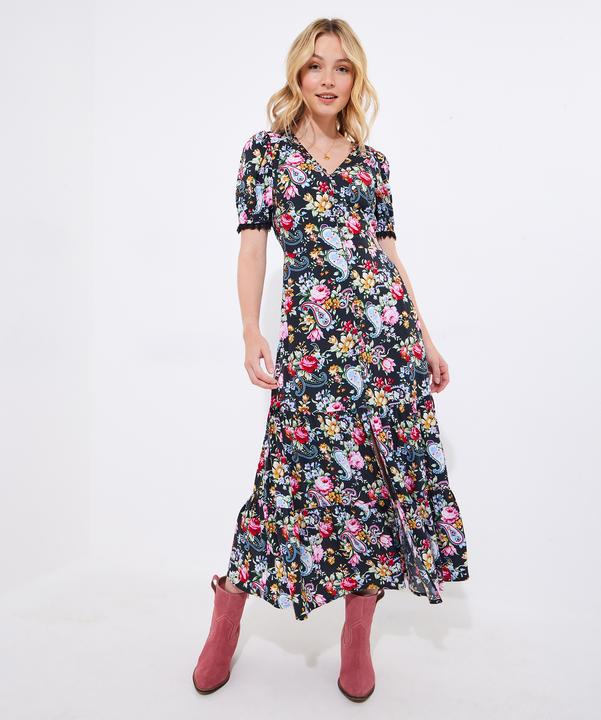 Produktbild Joe Browns Lace Trim Floral Maxi Dress (40)