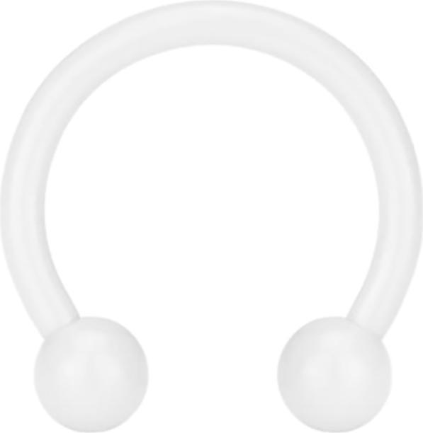 Produktbild Star Piercing Circular Barbell Pure White mit Kugel (Chirurgenstahl 316L, ohne Messing)