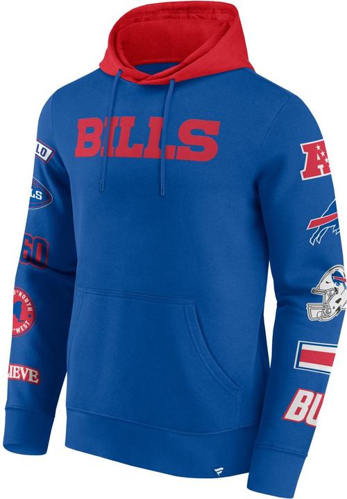 Immagine prodotto Fanatics Felpa con cappuccio con stampa sulle maniche Buffalo Bills NFL - XL (XL)
