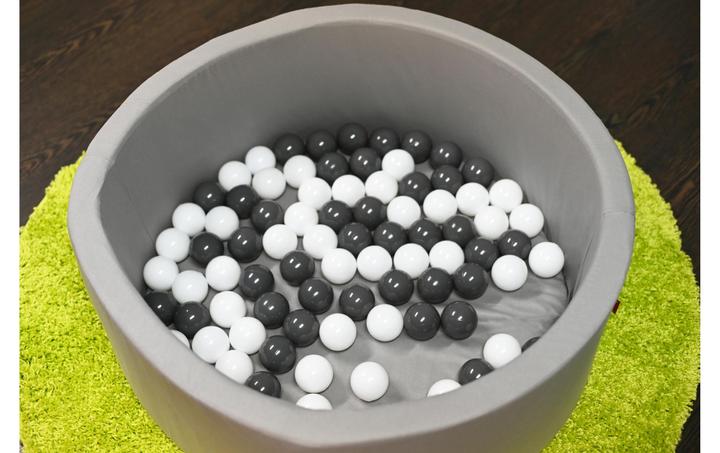 Image du produit Knorrtoys Piscine à balles soft "Grey" - 100 balles grey/white (environ 6cm de diamètre)