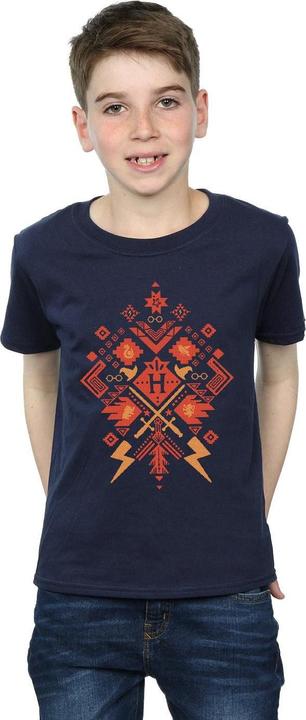 Actual product image Boys Christmas Fair Isle T-Shirt (128)