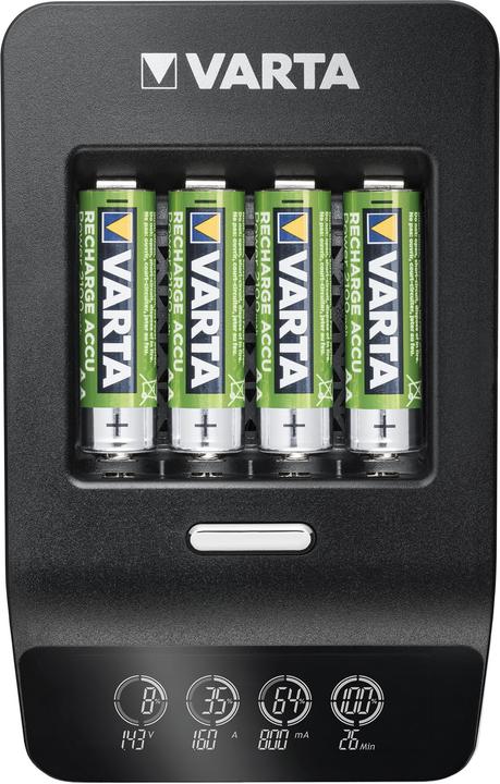 Varta LCD Ultra Fast Charger+ (1 pcs., AA, 2100 mAh, Battery + charger)