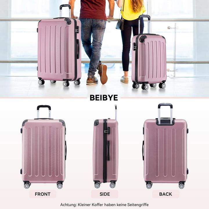 Immagine prodotto Beibye Hartschalenkoffer-Set (110 l, Bagaglio a mano (fino a 50 litri), M (50 - 90l), L (90 - 115l))