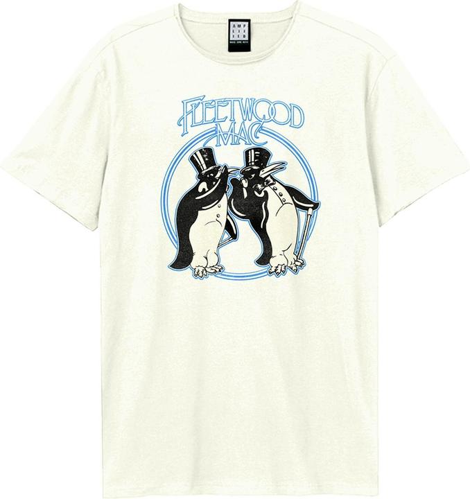 Actual product image Amplified Unisex Adult Penguins Fleetwood Mac T-Shirt (S)