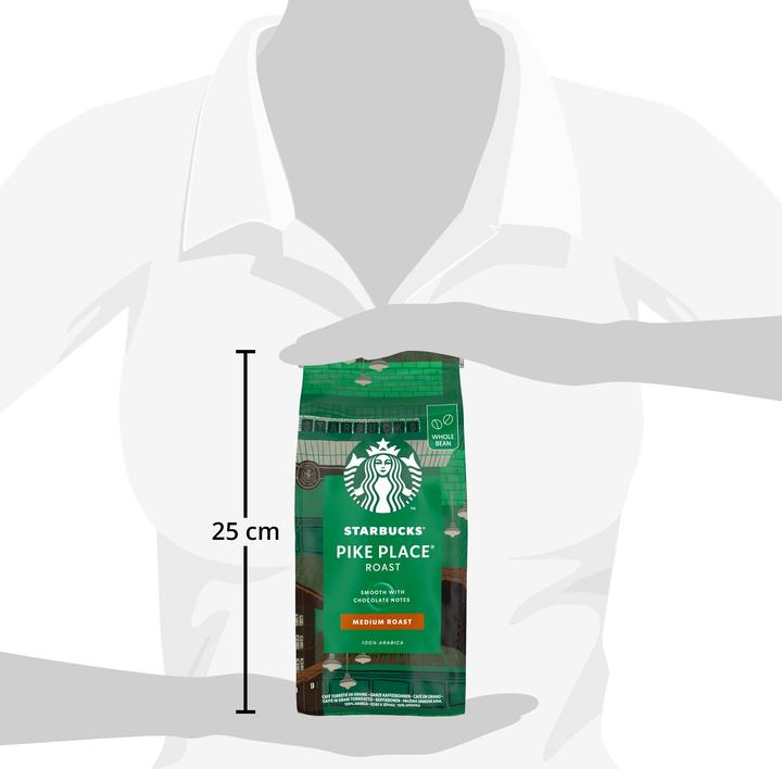 Produktbild Starbucks Pike Place Roast Medium Roast ganze Kaffeebohnen (450 g, Mittlere Röstung)