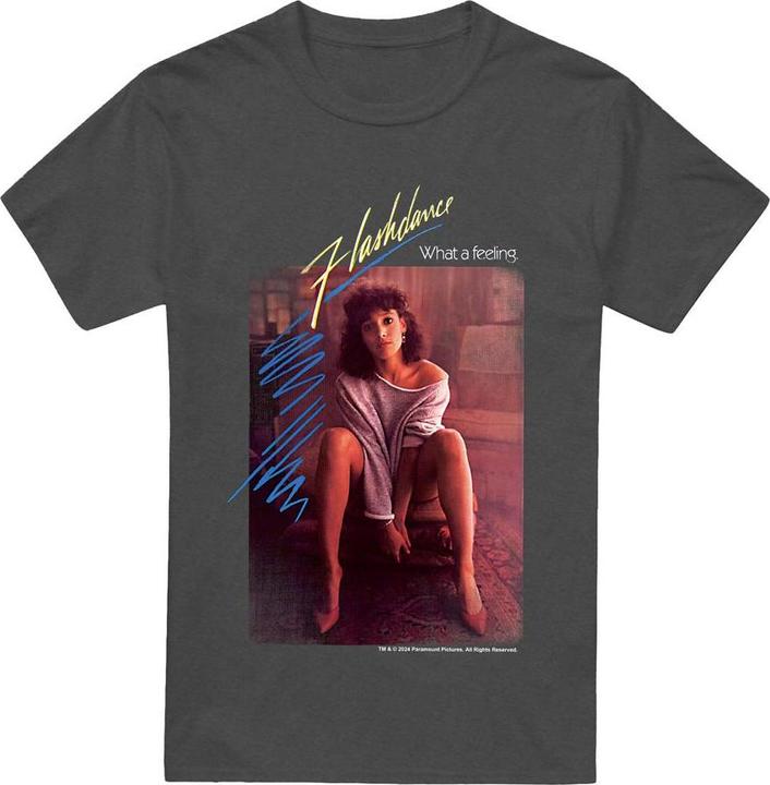 Actual product image Flashdance Unisex Adult Title T-Shirt (L)