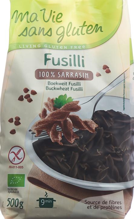 Actual product image Ma vie sans Gluten Fusilli 100% buckwheat (500 g)