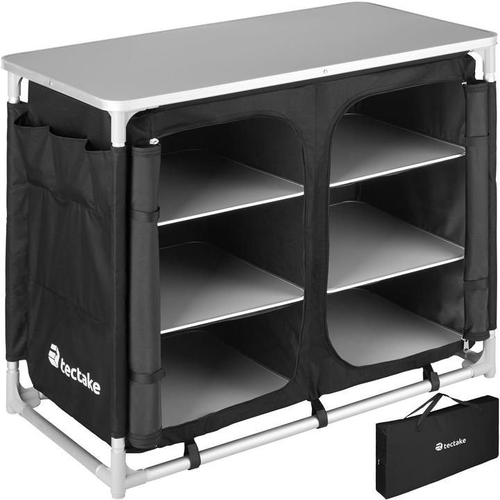 Actual product image tectake Camping kitchen 97x47.5x78cm