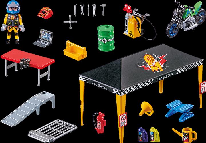 Immagine prodotto Playmobil Tenda laboratorio per spettacoli acrobatici (70552, Playmobil Stunt Show)