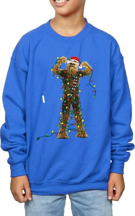 Immagine prodotto Star Wars Chewbacca Christmas Lights Felpa Ragazzi (152, 158)