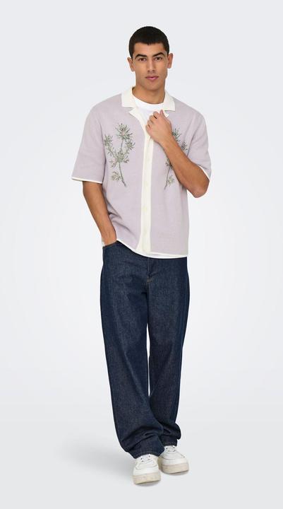 Actual product image Only & Sons ONSRUN Gestricktes Polo-Hemd Strickpullover (XXL)