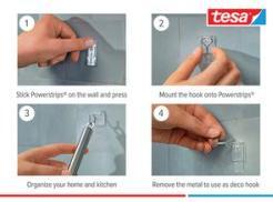 Productafbeelding tesa Powerstrips zelfklevende haken Klein