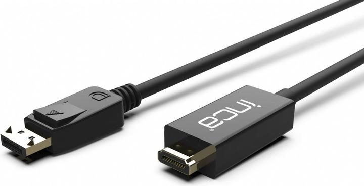 Actual product image Inca DisplayPort to HDMI,cable length 1.8 m,10.2 Gbit/s (max.) (1.80 m, DisplayPort, HDMI)