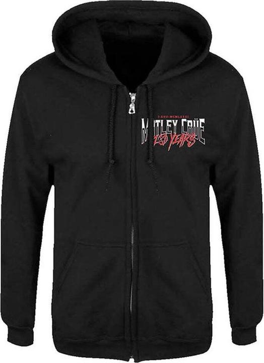 Motley Crue 40 Years Hoodie mit durchgehendem Reissverschluss