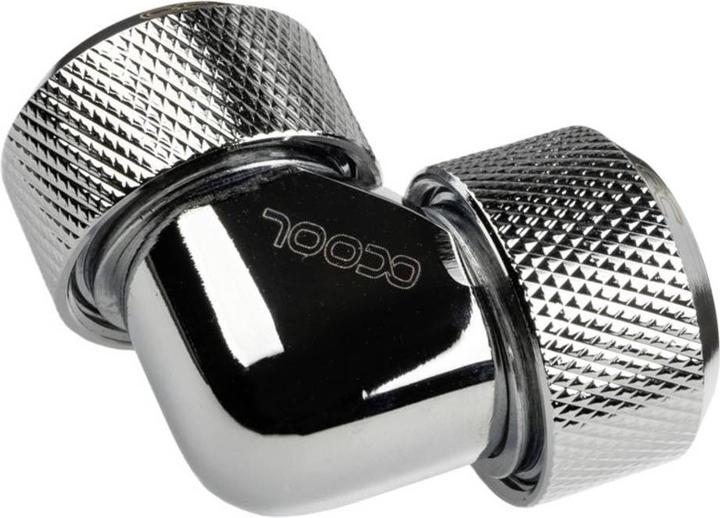 Actual product image Alphacool Icicle adapter 90 degrees 16mm AD to 16mm AD Hardtube