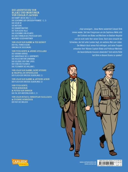 Immagine prodotto Blake und Mortimer 24: Der Ruf des Molochs (Tedesco, Jean Dufaux, Étienne Schréder, 2021)