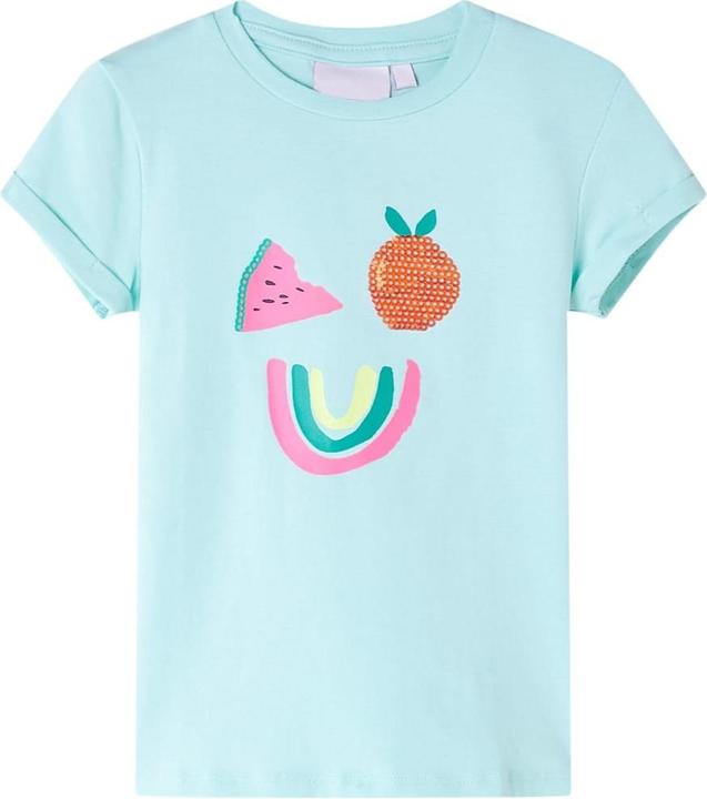 Produktbild VidaXL Kinder-T-Shirt Hellblau 92,Material: 95 % Baumwolle. 5 (92)