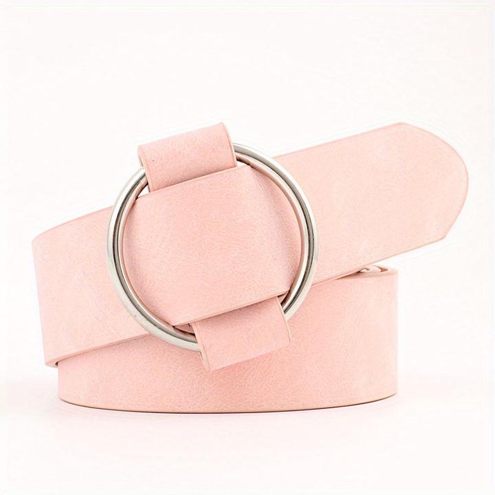 Produktbild Only-Bags.Store 1 Stück. Gürtel ohne Nadel Runde Schnalle Casual Gürtel, Jugend-Mode, breite Taille Gürtel