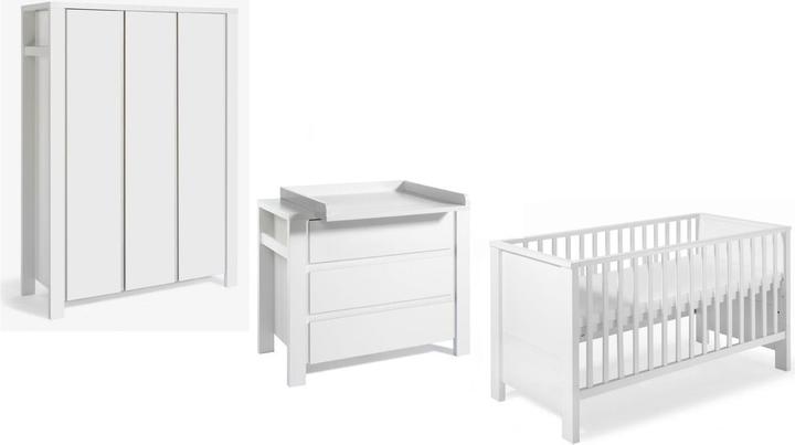 Produktbild Schardt Milano (Kinderkleiderschrank, Wickelkommode, Babybett)
