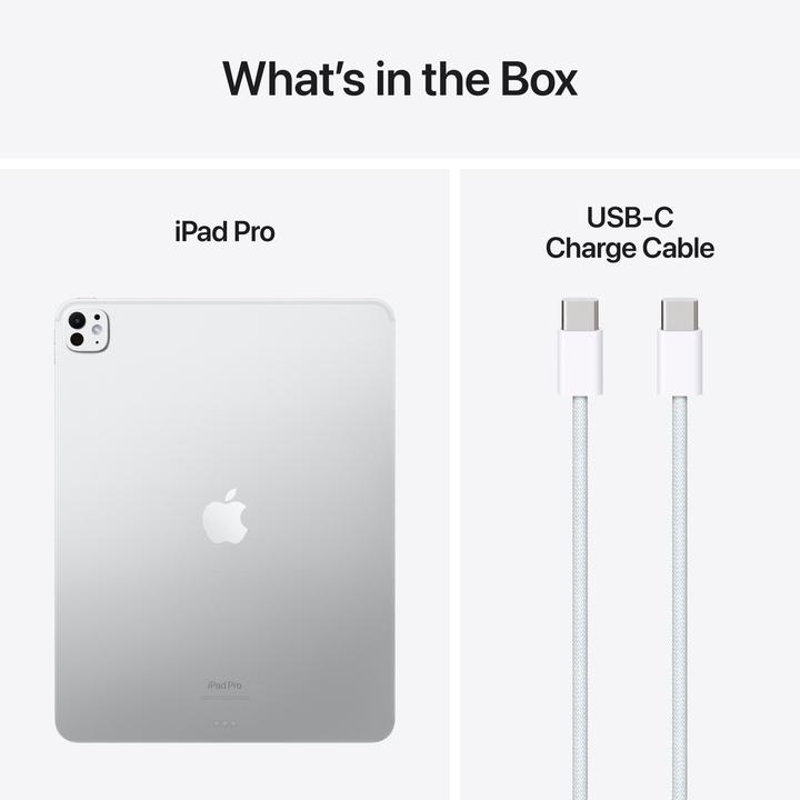 Produktbild Apple iPad Pro 13 2024 (M4) (nur WLAN, 13", 256 GB, Silver)