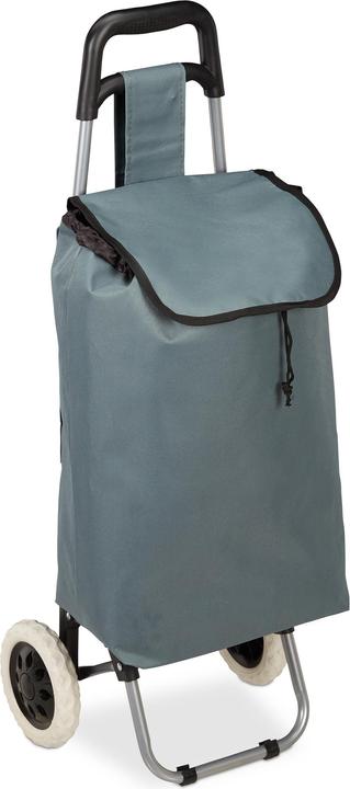 Actual product image Relaxdays Folding Shopping Trolley, Removable 28L Tote