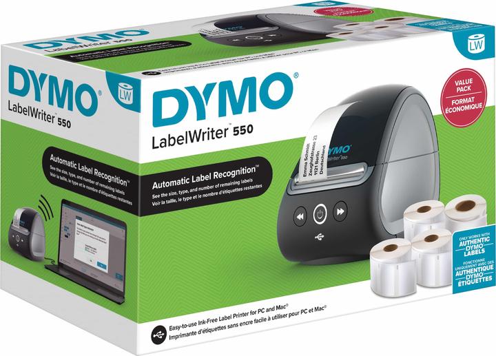 Dymo LabelWriter 550 Value with 4 LW rolls (90000 dpi)
