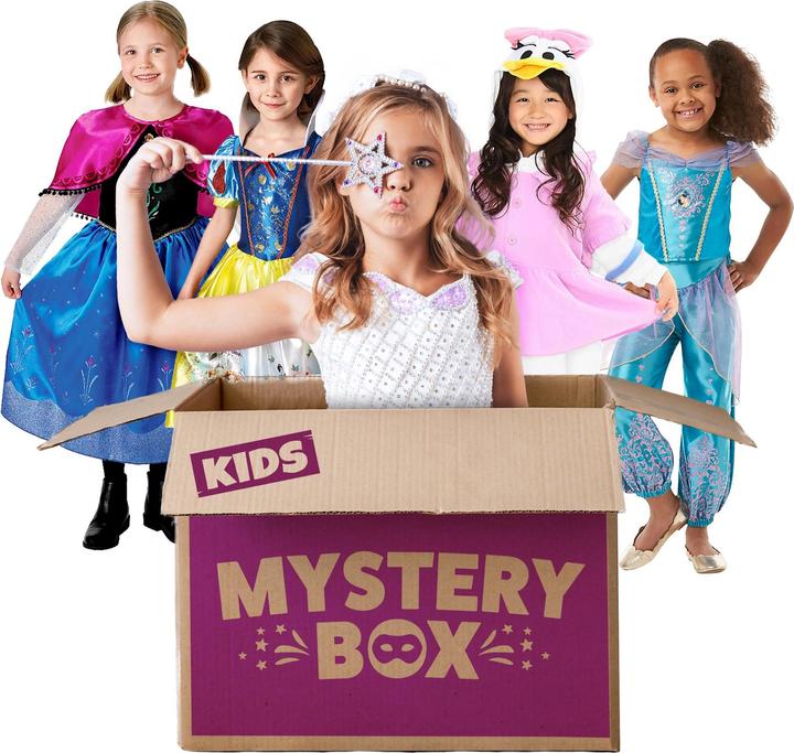Produktbild Rubies Disney Mystery Box für Mädchen mit 3 Überraschungskostümen (134, 140)