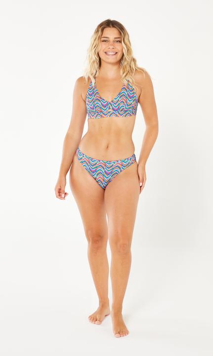 Actual product image Olaian Bikini-Oberteil Bustier Surfen Damen Agatha Pandor blau/rosa (80 D)