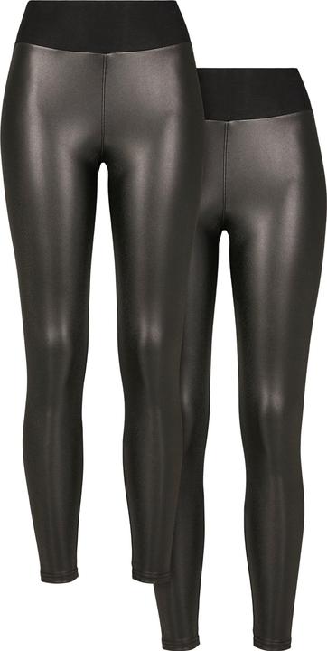 Produktbild Urban Classics Ladies Faux Leather High Waist Leggings 2-Pack (M)