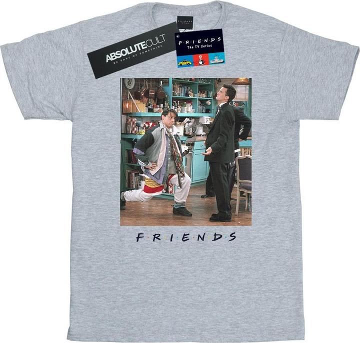 Actual product image Friends Womens/Ladies Joey Lunges Cotton Boyfriend T-Shirt (L)